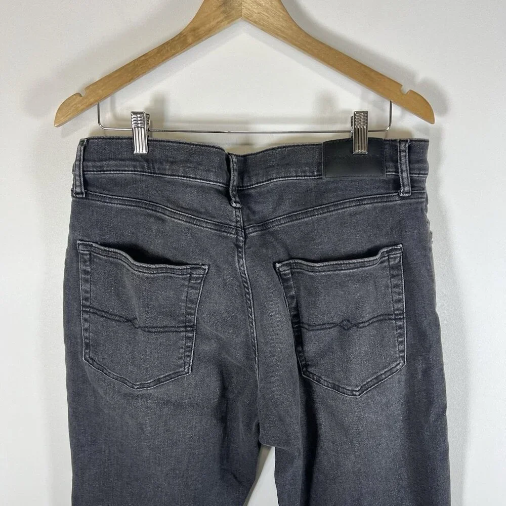 Lucky Brand Jeans Mens 34x30 412 Athletic Slim Black Stretch‎ Denim Preppy